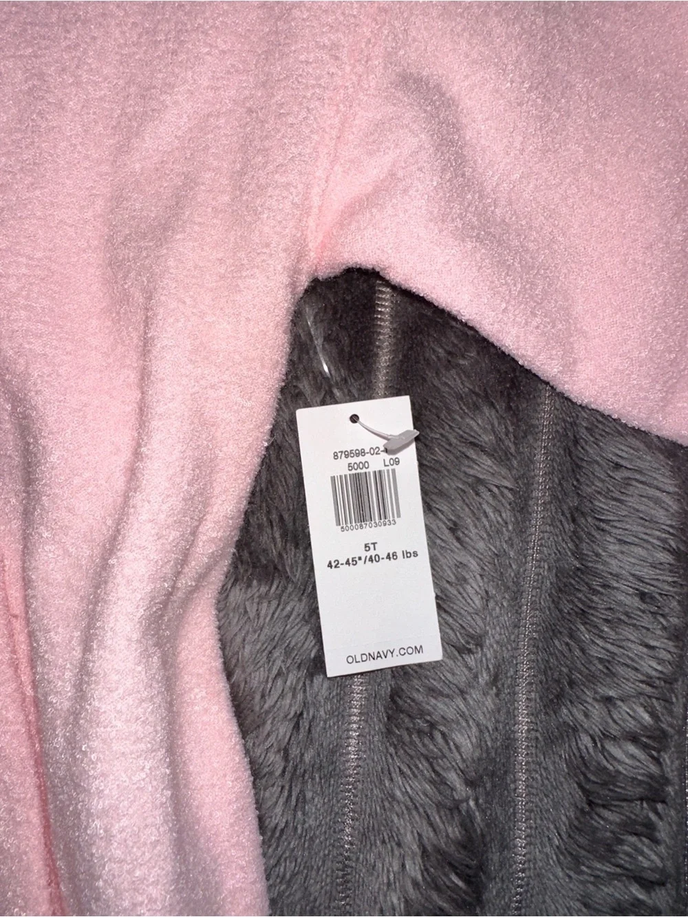 Old Navy toddler girl Classic Half-Zip Pink Fleece Pullover Sweater